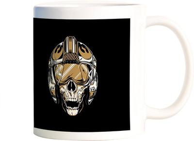 

Rangeele Inkers Stars Wars Skull Art Ceramic Mug(300 ml), Multicolor