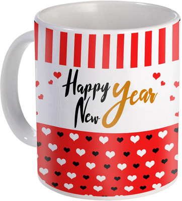 

SKY TRENDS New Year & Christmas Gift For Boyfriend Girlfriend Husband Wife Design COD054 Ceramic Mug(325 ml), Multicolor