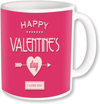 

Heyworlds happy valentine gifts 56 Ceramic Mug(325 ml), Multicolor