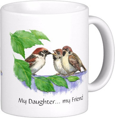 

Exoctic Silver Best Quoted Coffee 00268 Ceramic Mug(300 ml), Multicolor