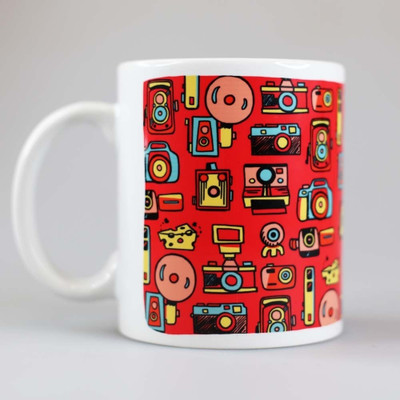 

Chumbak Camera Ceramic Mug, Multicolor