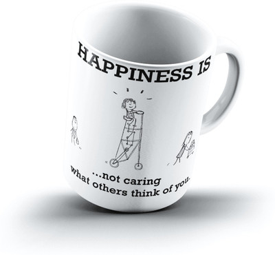 

Ucard Happiness Is1391 Bone China, Ceramic, Porcelain Mug(325 ml)
