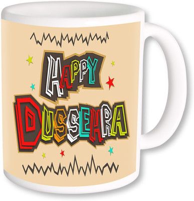 

PhotogiftsIndia Happy Vijaydashmi Ceramic Mug(325 ml)