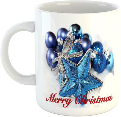 

Deeher Gifts Merry Christmas Design35 Ceramic Mug(330 ml), Multicolor