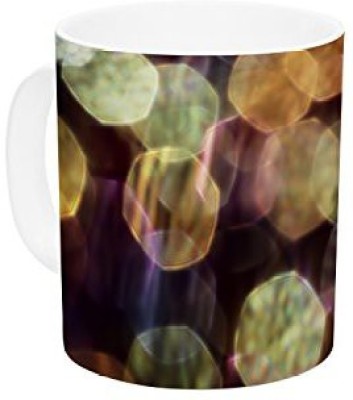 

Kess InHouse InHouse Ingrid Beddoes Warm Sparkle Ceramic Coffee, 11 oz, Multicolor Ceramic Mug(60 ml)