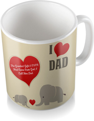 

SKY TRENDS The Greatest Gifts I Ever Had Came From God Gifst For Father's Day Coffee Ceramic Mug(3.2 ml), White