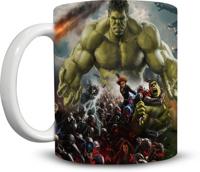 

Ackme Design super hero, Hulk Ceramic Mug(325 ml), Multicolor