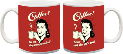 

Posterboy Coffee - Sleep Well Ceramic Mug(350 ml), Multicolor