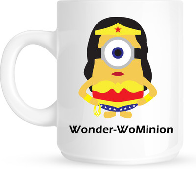 

HuppmeGift Wonderwominion White Ceramic Mug(350 ml)