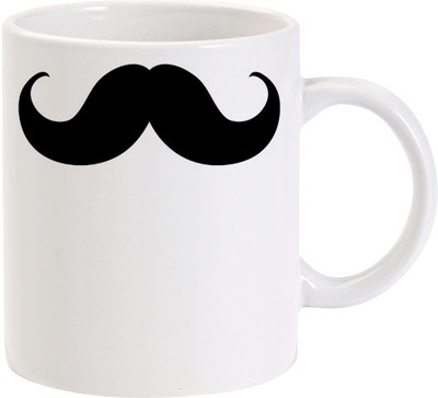 40% OFF on Lolprint Nathulal ki Mooch Ceramic Coffee Mug(325 ml)