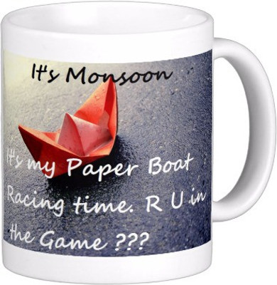 

Exoctic Silver Monsoon Rain : Quotes X019 Ceramic Mug(300 ml), Multicolor