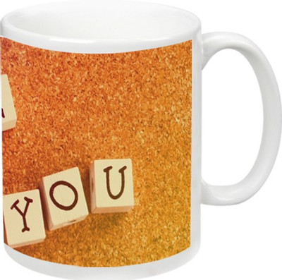 

Kappomanialoveyou Love Ceramic Mug(325 ml), Multicolor