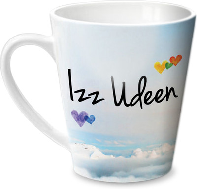 

Hot Muggs Simply Love You Izz Udeen Conical Ceramic Mug(350 ml)
