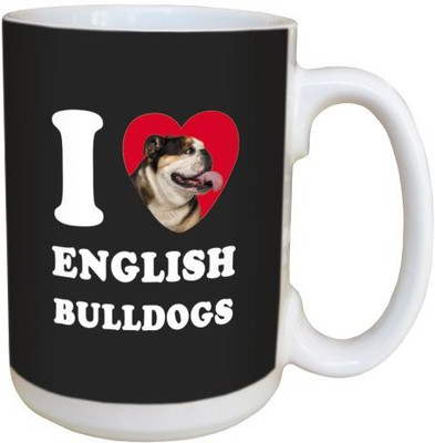

Tree Free Free Greetings LM45044 I Heart English Bulldogs Ceramic with Full-Sized Handle, 15-Ounce Ceramic Mug(60 ml), Multicolor