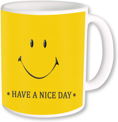

PhotogiftsIndia smily nice day Ceramic Mug(325 ml), Multicolor