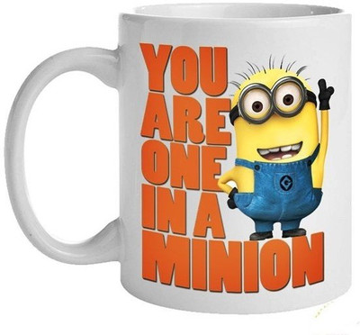 

PIXART One in a Minion Ceramic Mug(250 ml), White