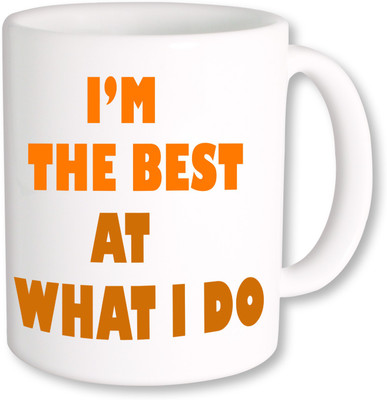 

PhotogiftsIndia I am The Best Ceramic Mug(325 ml), Multicolor