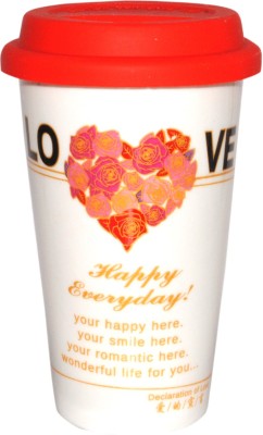 

Divsam Happy Everyday Roses Printed Ceramic Mug(300 ml)