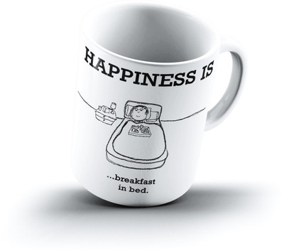 

Ucard Happiness Is1577 Bone China, Ceramic, Porcelain Mug(325 ml)