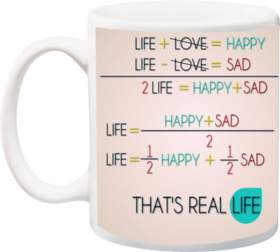

ME&YOU Gift for Husband/Wife/Girlfriend/Boyfriend/Lover;"Valentines Day'That'a Real Life HD printed Ceramic Mug(325 ml), Multicolor