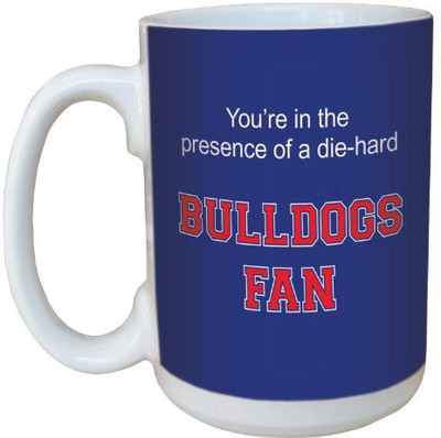 

Tree-Free Greetings Greetings lm44474 Bulldogs College Football Fan Ceramic with Full-Sized Handle, 15-Ounce Ceramic Mug(60 ml), Multicolor