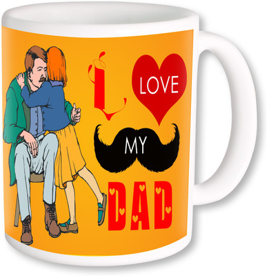 

PhotogiftsIndai Happy Father's Day 143 Ceramic Mug(325 ml), Multicolor