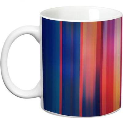 

Prithish Abstract Design 45 Ceramic Mug(330 ml), Multicolor