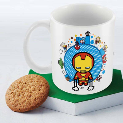 

Posterboy Kawaii - Iron Man Officially Licensed Ceramic Mug(350 ml), Multicolor
