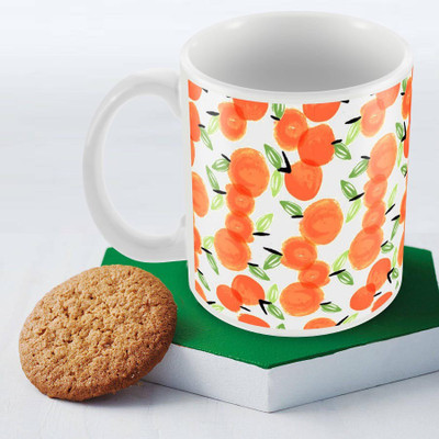

Posterboy Fruity Ceramic Mug(350 ml), Multicolor