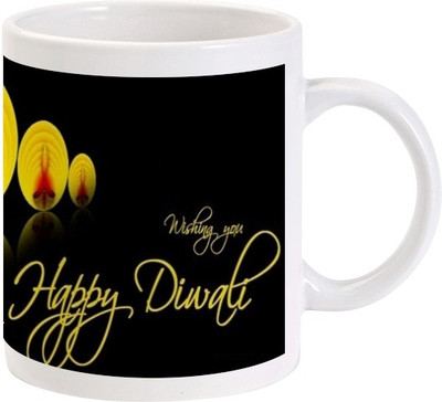 

Lolprint 109 Diwali Ceramic Mug(325 ml)