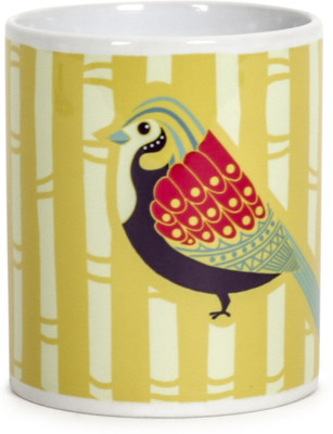 

Chumbak Sparrow Ceramic Mug(300 ml), Multicolor