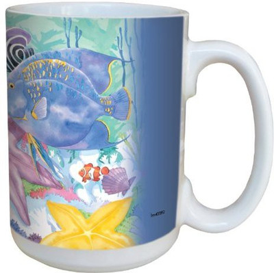 

Tree-Free Greetings Greetings lm43392 Colorful Starry Seas by Paul Brent Ceramic with Full-Sized Handle, 15-Ounce Ceramic Mug(60 ml), Multicolor