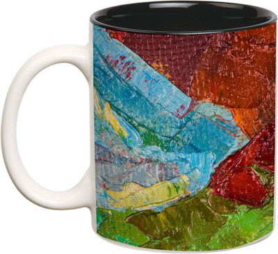 

Prithish Abstract Design 46 Ceramic Mug(330 ml), Multicolor