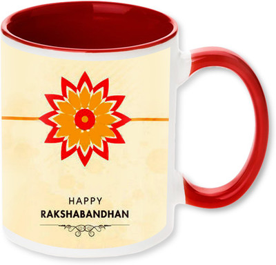 

PhotogiftsIndia Happy Raksha Bandhan 018 Ceramic Mug(325 ml), Multicolor