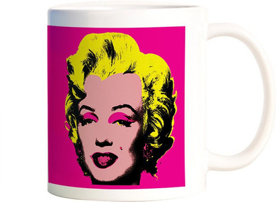 

Rangeele Inkers Marilyn Monroe Pop Art Ceramic Mug(300 ml), Multicolor
