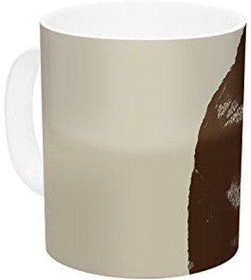 

Kess InHouse InHouse Tobe Fonseca In Love Brown Bear Ceramic Coffee, 11 oz, Multicolor Ceramic Mug(60 ml)