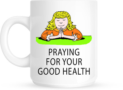 

HuppmeGift Praying White Ceramic Mug(350 ml)