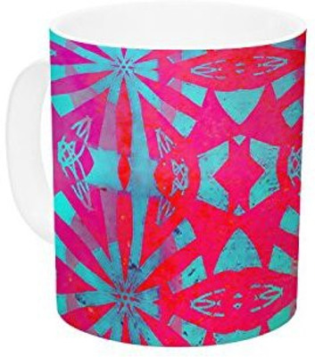 

Kess InHouse InHouse Alison Coxon Aloha Ceramic Coffee, 11 oz, Multicolor Ceramic Mug(60 ml)