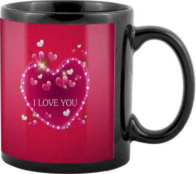 

SKY TRENDS Valentine Gifts For Special Girlfriend,Boyfriend,Wife,Husband,design 143 Ceramic Mug(325 ml), Black