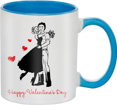 

SKY TRENDS Great Romantic Love Best Gifts For Valentine Day For Girlfriend Boyfriend Fiance Wife Husband, Anniversary,Christmas, Design 066 Ceramic Mug(325 ml), Multicolor