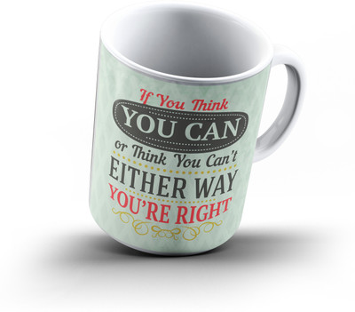

Ucard Motivational Quote754 Bone China, Ceramic, Porcelain Mug(325 ml)