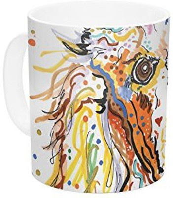 

Kess InHouse InHouse Rebecca Fischer Lily Poodle Ceramic Coffee, 11 oz, Multicolor Ceramic Mug(60 ml)