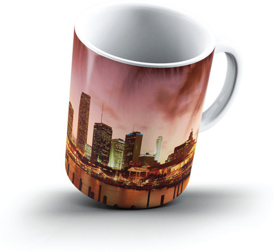 

Ucard Miami Bay At Dusk Florida2482 Bone China, Ceramic, Porcelain Mug(325 ml), Multicolor