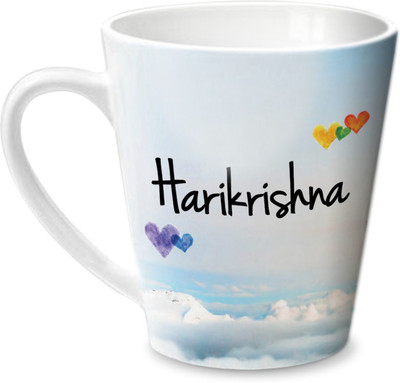 

Hot Muggs Simply Love You Harikrishna Conical Ceramic Mug(350 ml)
