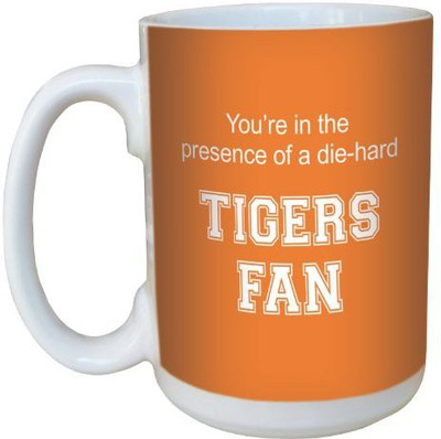 

Tree-Free Greetings Greetings lm44411 Tigers College Football Fan Ceramic with Full-Sized Handle, 15-Ounce Ceramic Mug(60 ml), Multicolor