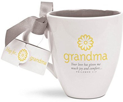 

Lighthouse Christian Products Christian Products Grandma Cup of Hugs Ceramic, 14 oz Ceramic Mug(60 ml), Multicolor