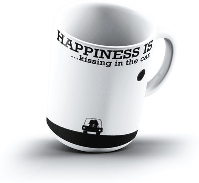 

Ucard Happiness Is2203 Bone China, Ceramic, Porcelain Mug(325 ml)