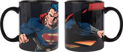 

Posterboy Superman Graphic Art Black (Officially Licensed) Ceramic Mug, Multicolor