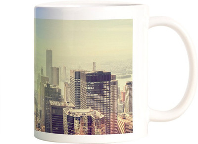 

Rangeele Inkers Beautiful City View Ceramic Mug(300 ml), Multicolor