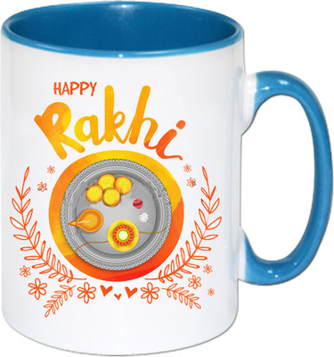 

PhotogiftsIndia Happy Rakhi 02 Ceramic Mug(325 ml), Multicolor